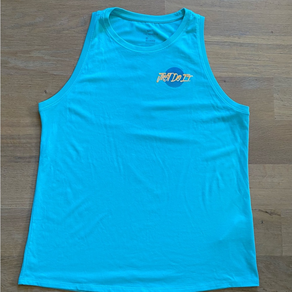 Women’s Nike Logo Dri Fit Training Tank Medium Teal